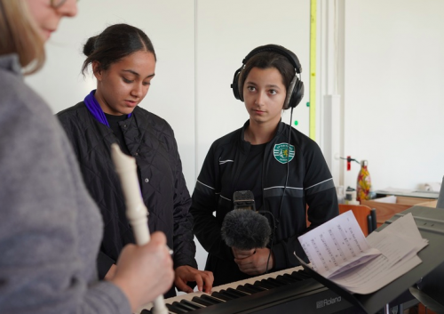 Workshop with students at Collège Joliot-Curie in Bagneux, France